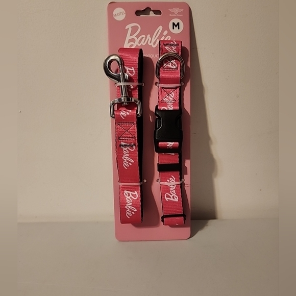 Barbie Pink Medium Size Dog Leash And Collar - Picture 1 of 7